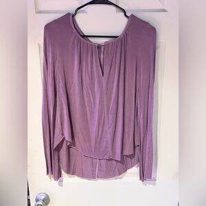American Eagle Outfitters Raw Hem Bell Sleeve Blouse Size Small